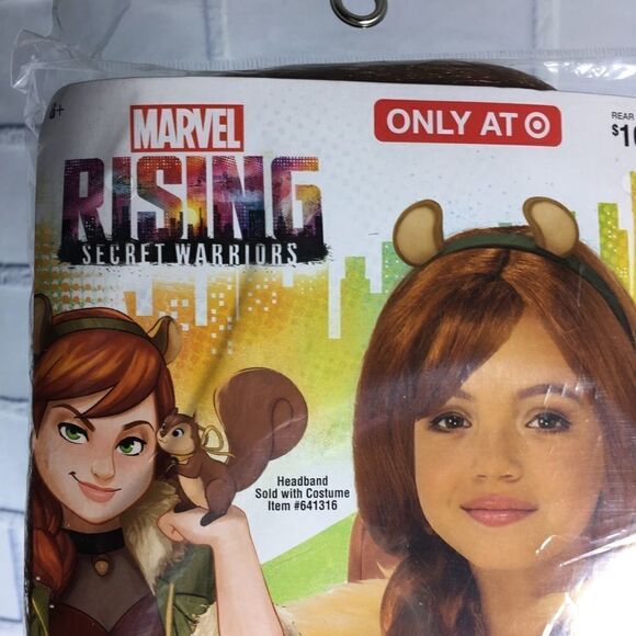 MARVEL RISING SECRET WARRIORS Squirrel Red Wig - Picture 3 of 3